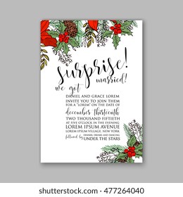 Wedding invitation or card with tropical floral background. Greeting postcard in grunge retro vector Elegance pattern with flower rose illustration vintage chrysanthemum Valentine day card Luau Aloha
