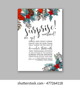 Wedding invitation or card with tropical floral background. Greeting postcard in grunge retro vector Elegance pattern with flower rose illustration vintage chrysanthemum Valentine day card Luau Aloha