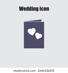 Convite de casamento cartão com dois corações retrata uma celebração elegante simples e adorável no minimalismo romântico.