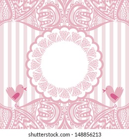 Wedding invitation card vector illustration
