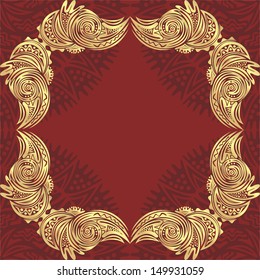 Wedding invitation card vector illustration