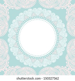 Wedding invitation card vector illustration