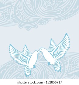 Wedding invitation card vector illustration 