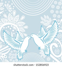 Wedding invitation card vector illustration 