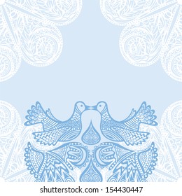Wedding invitation card vector illustration