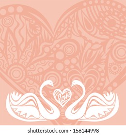 Wedding invitation card vector illustration