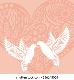 Wedding invitation card vector illustration