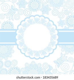 Wedding invitation card vector illustration