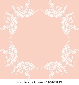 Wedding invitation card vector illustration