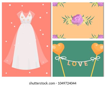 Wedding invitation card vector save the date suite with flower templates day marriage handmade lettering print layout design illustration