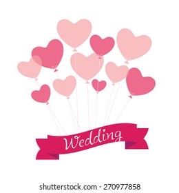Wedding invitation card vector/illustration