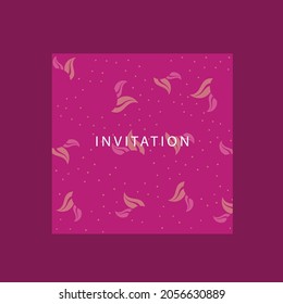 Wedding Invitation card, Vintage Invitation Card. 