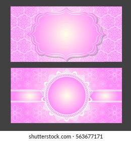 Wedding invitation or card . Vintage vector.