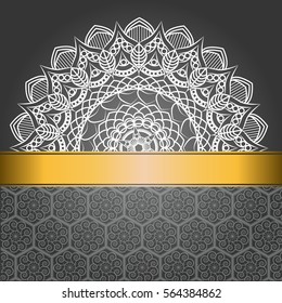 Wedding invitation or card . Vintage vector.