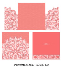 Wedding invitation or card . Vintage vector.