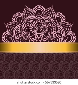 Wedding invitation or card . Vintage vector.