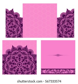 Wedding invitation or card . Vintage vector.