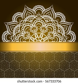 Wedding invitation or card . Vintage vector.