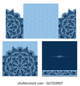 Wedding invitation or card . Vintage vector.