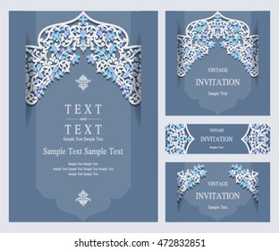 Wedding invitation or cards.