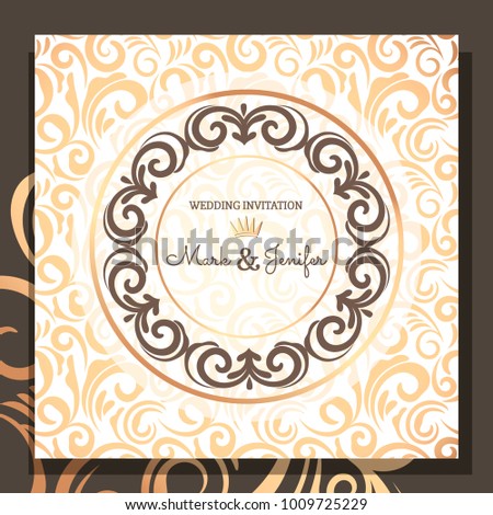 wedding invitation cards elegant modern design stock vector royalty elegant invitation cards