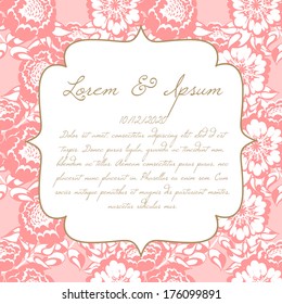 Wedding invitation cards with floral elements.
