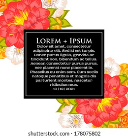 Wedding invitation cards with floral elements.