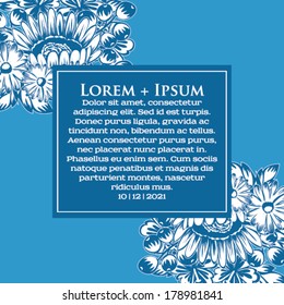 Wedding invitation cards with floral elements.