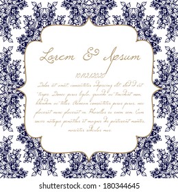 Wedding invitation cards with floral elements.