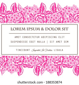 Wedding invitation cards with floral elements.