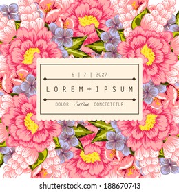 Wedding invitation cards with floral elements.