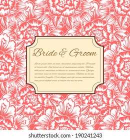 Wedding invitation cards with floral elements.