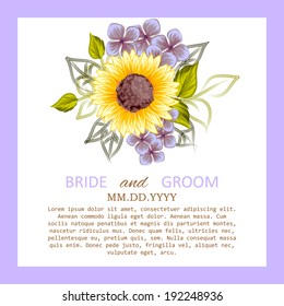 Wedding invitation cards with floral elements.