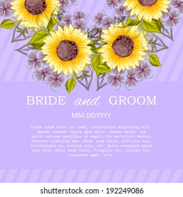 Wedding invitation cards with floral elements.