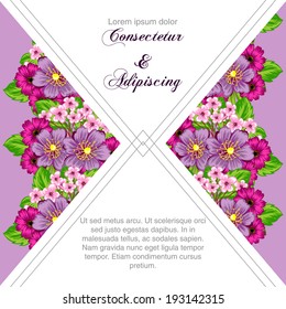Wedding invitation cards with floral elements.