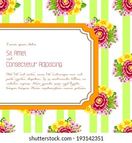 Wedding invitation cards with floral elements.