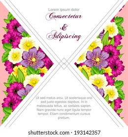 Wedding invitation cards with floral elements.
