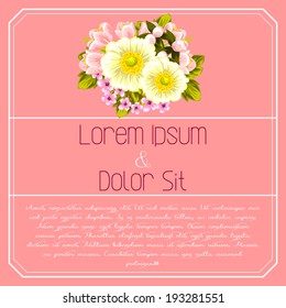 Wedding invitation cards with floral elements.