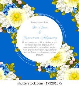 Wedding invitation cards with floral elements.