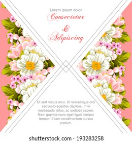 Wedding invitation cards with floral elements.