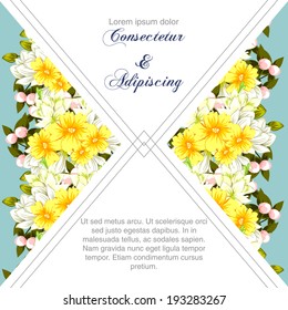 Wedding invitation cards with floral elements.