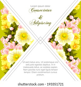 Wedding invitation cards with floral elements.
