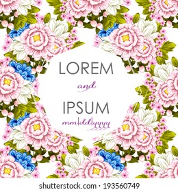Wedding invitation cards with floral elements.