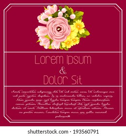 Wedding invitation cards with floral elements.