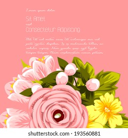 Wedding invitation cards with floral elements.