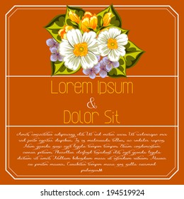 Wedding invitation cards with floral elements.