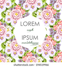 Wedding invitation cards with floral elements.