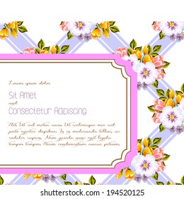 Wedding invitation cards with floral elements.