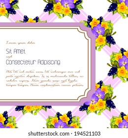 Wedding invitation cards with floral elements.