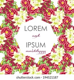 Wedding invitation cards with floral elements.